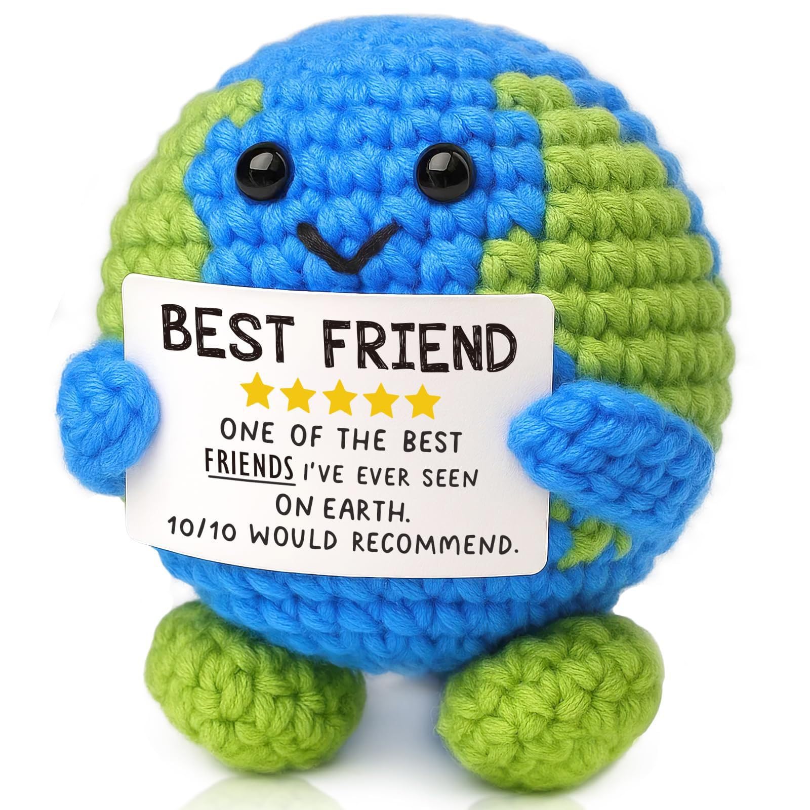 AWSOLAR Positive Crochet Earth for Birthday, Christmas