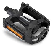 Schwinn Alloy or Composite Bike Pedals&comma; Silver or Black&comma; Set of 2&comma; Durable&comma; 9&sol;16" or 1&sol;2" and 9&sol;16" fits Most Adult Bikes&comma; Easy Installation&comma; Replacement Bike Pedals