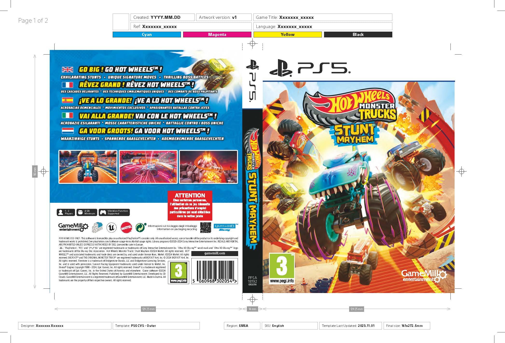 Hot Wheels Monster Trucks: Stunt Mayhem (PlayStation 5)