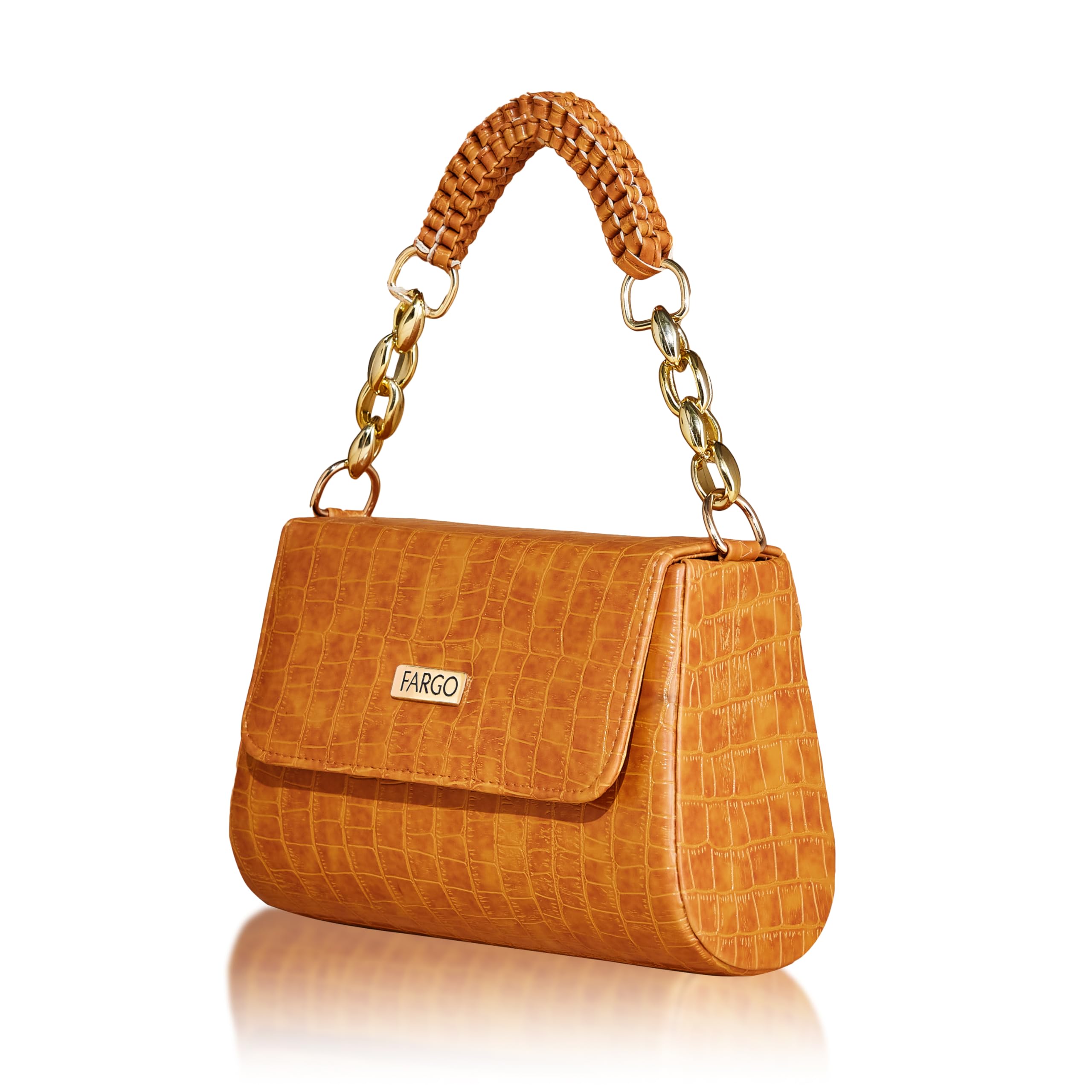 Fargo PU Womens Sling Bag Handbag For Women (Yellow) (B0D4DRGNXS) Amazon Price History, Amazon Price Tracker