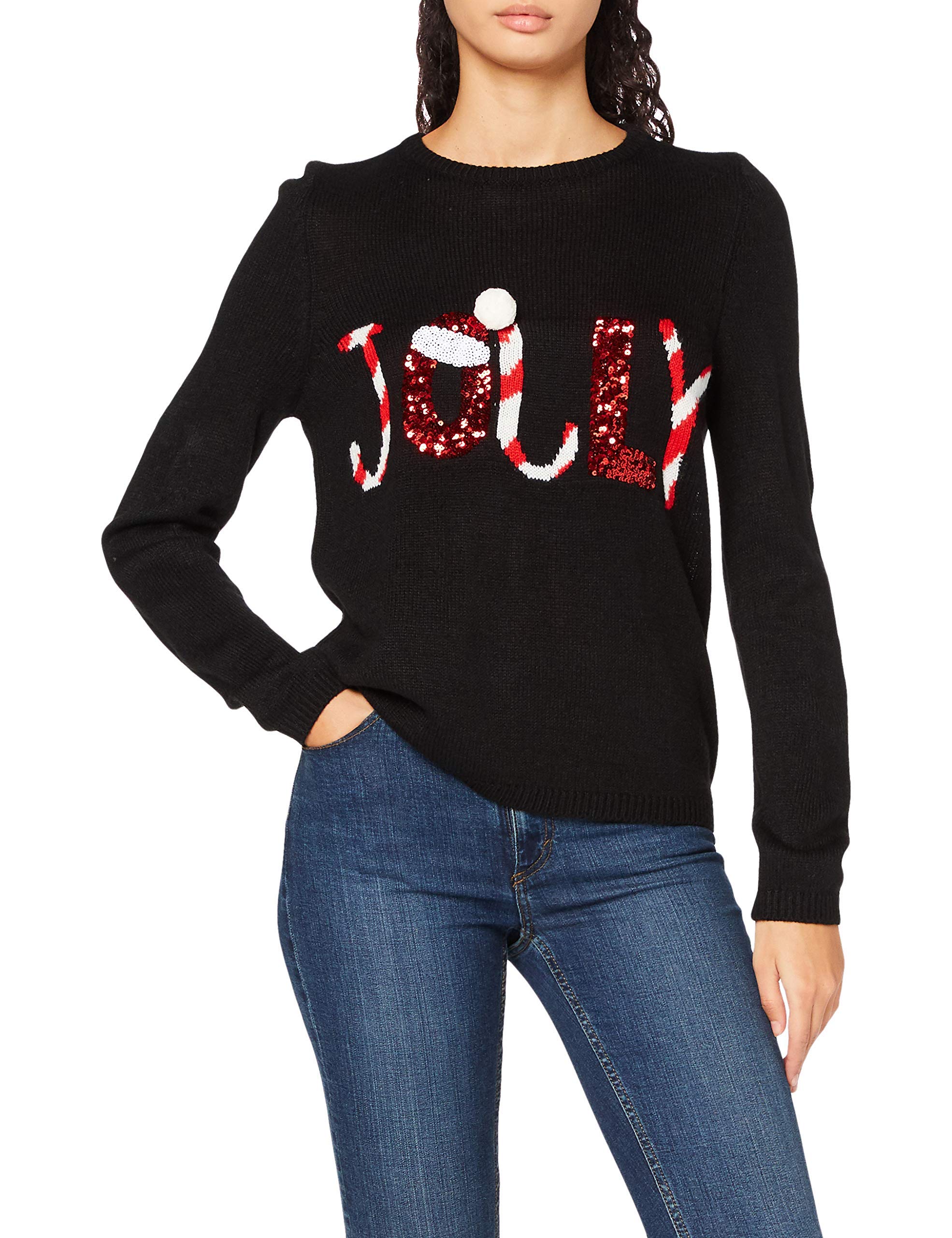 Only Women's Onlxmas Jolly L/S Pullover Knt Sweater