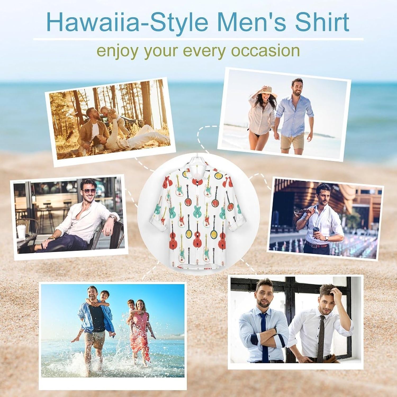 Men's Shirt Casual Wrinkle Free Long Sleeve Button Down Shirts Pocket Summer Fall Shirt Jacket