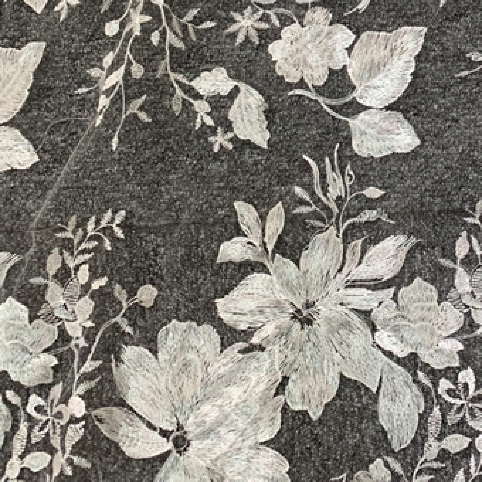 Tissu de dentelle tulle brodé fleurs en polyester