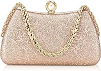 Vista 9 de YYW Bolsos de mano para mujer, formales, de noche, bolso de mano, vintage, para boda, con cadenas desmontables