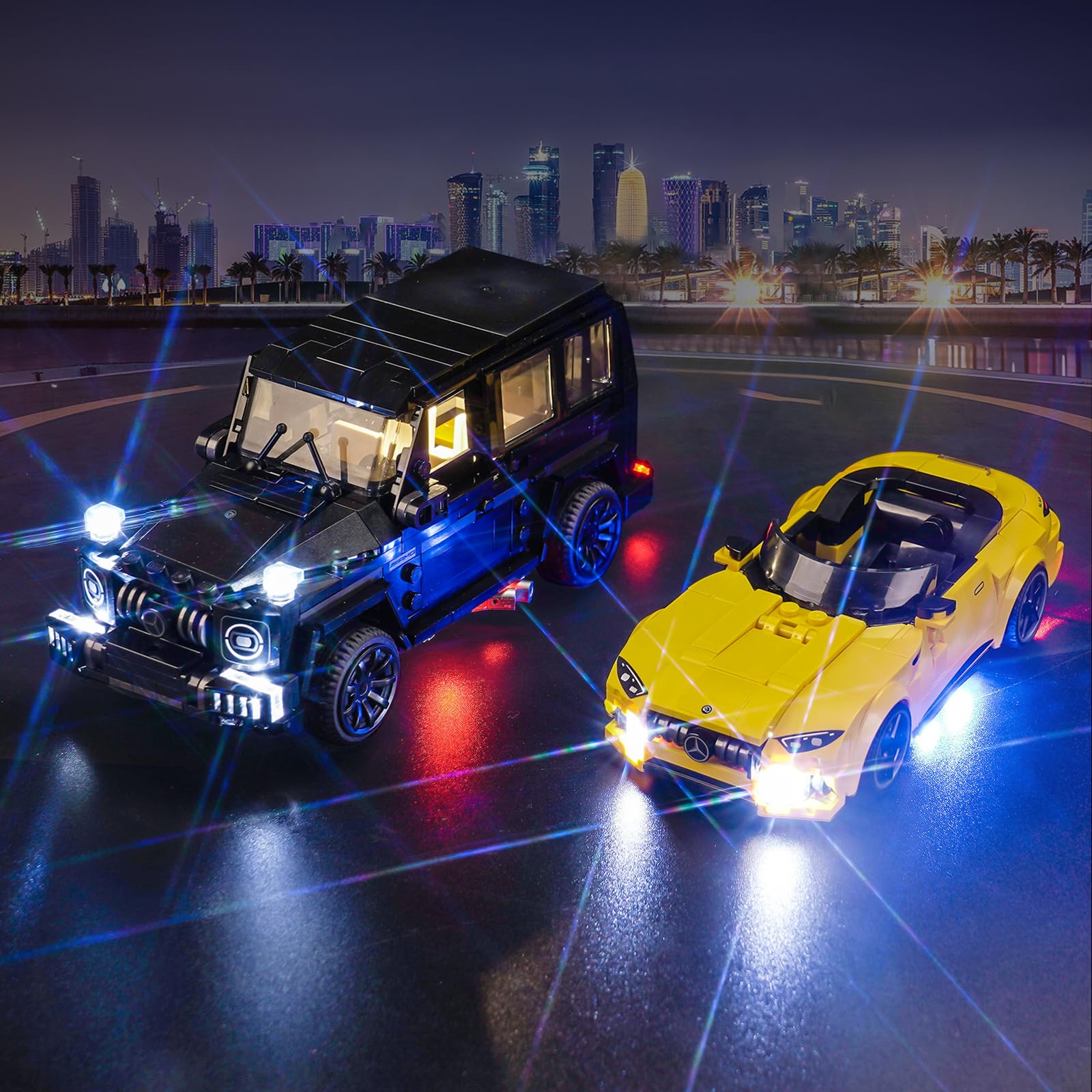 Led Licht Set für Lego 76924 Mercedes-AMG G 63 & Mercedes-AMG SL 63 (Kein Lego), Dekorationsbeleuchtungsset für Lego Mercedes-AMG G 63 & Mercedes-AMG SL 63 Kreative Spielzeug