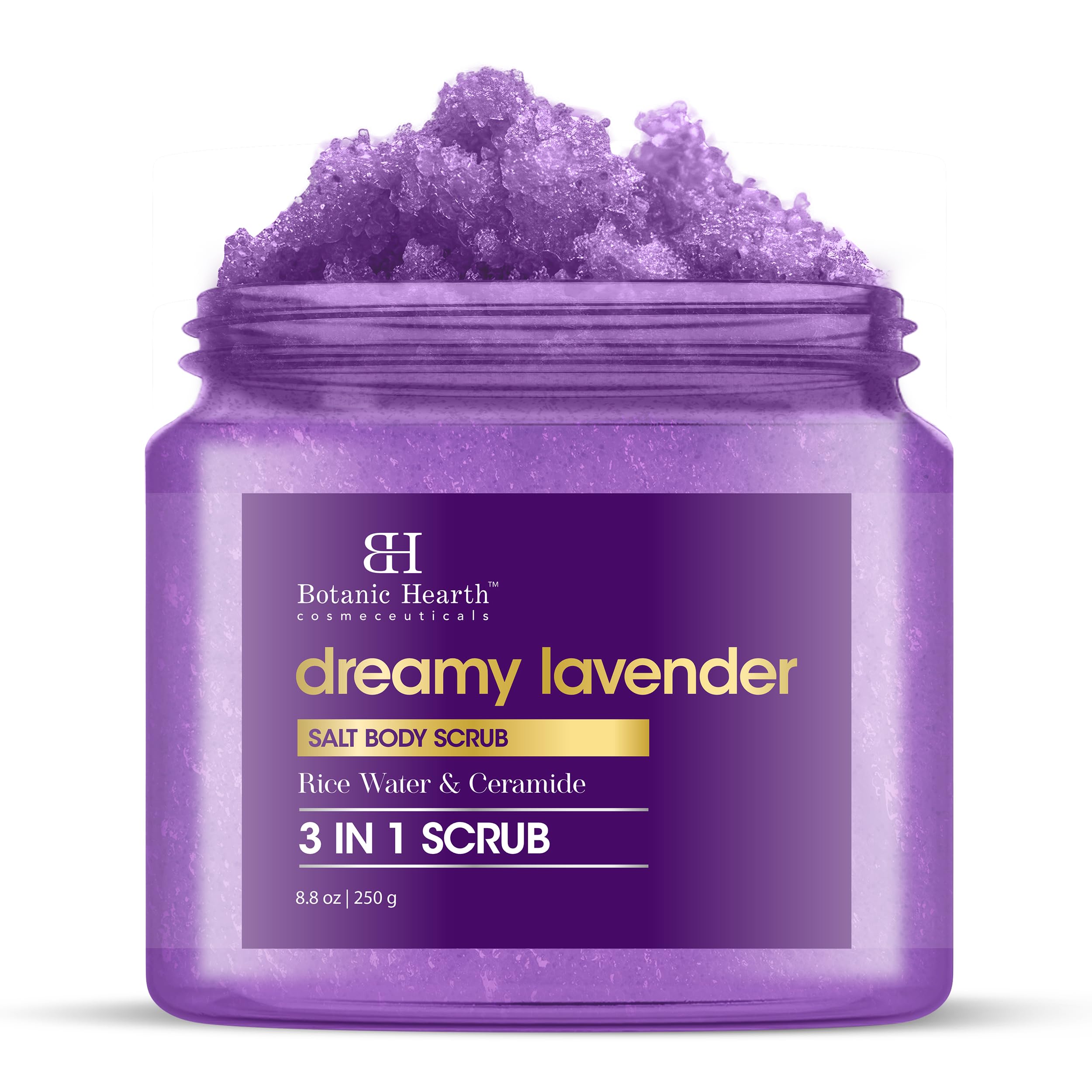 Botanic Hearth Dreamy Lavender Body Scrub 8.8 fl oz (250 g), 250 g (Pack of 1) - Image 3
