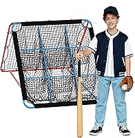 Vista 7 de 2-in-1 Baseball Pitching and Rebound Net, Trainer and Return Screen for Pitching Practice