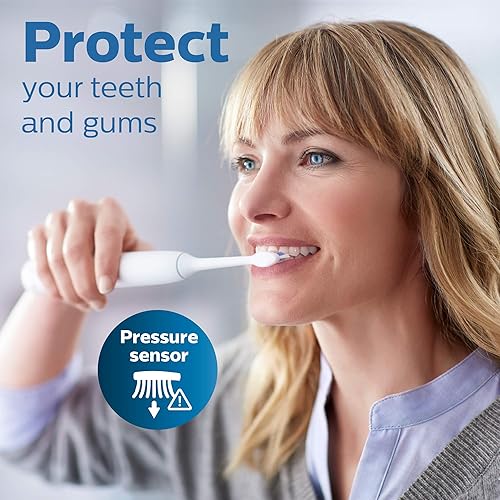 Vista 4 de Philips Sonicare HX6877/21 ProtectiveClean 6100 Cepillo de dientes eléctrico recargable, Solo la agarradera, Rosado