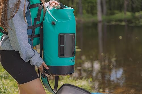 Miniatura 7 de Pelican - Bolsa seca Exocool Cooler - Rollo plegable portátil de lados suaves - Aislamiento impermeable a prueba de fugas para kayak, senderismo,