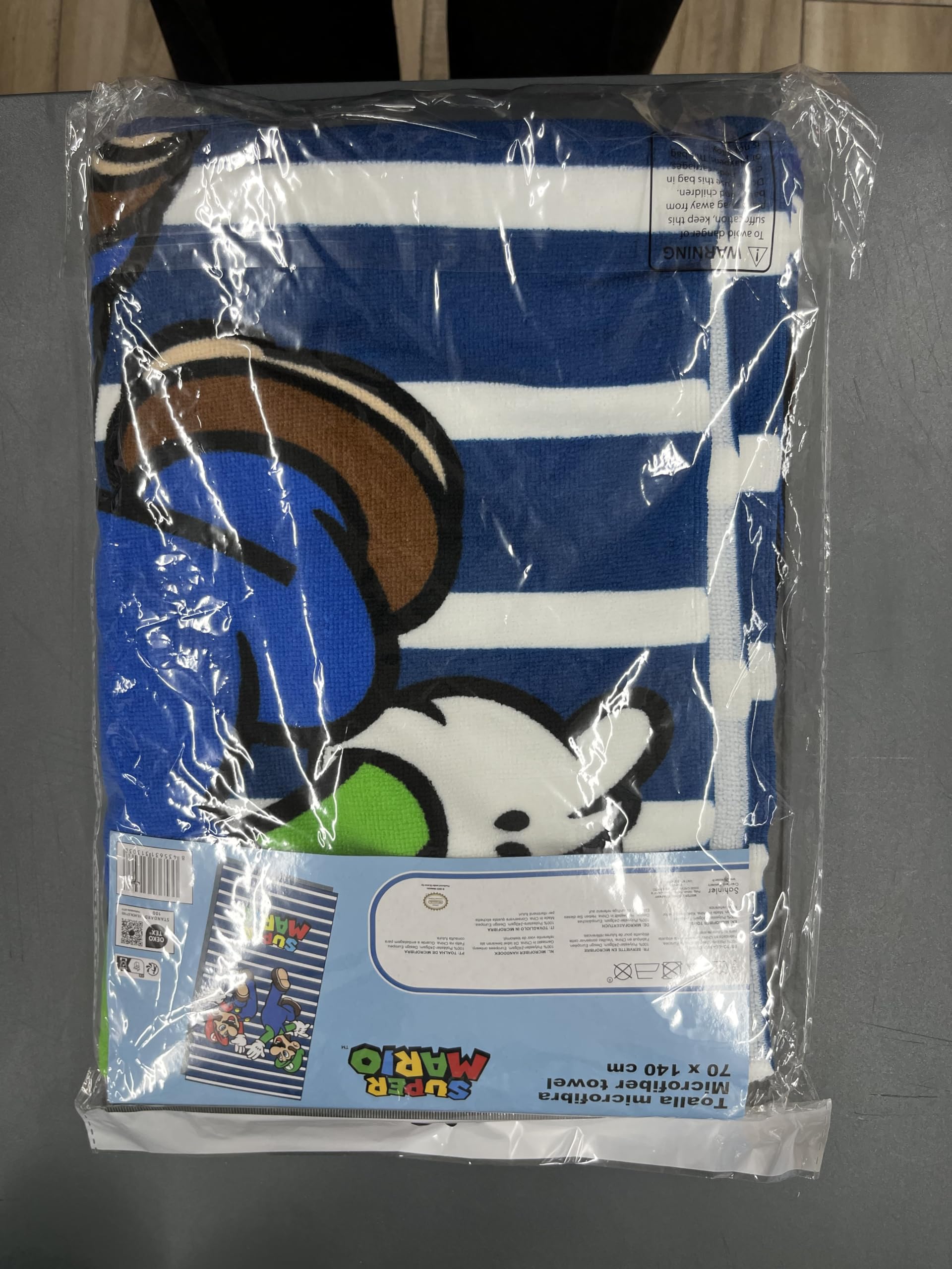 Toalla Super Mario Bros microfibra