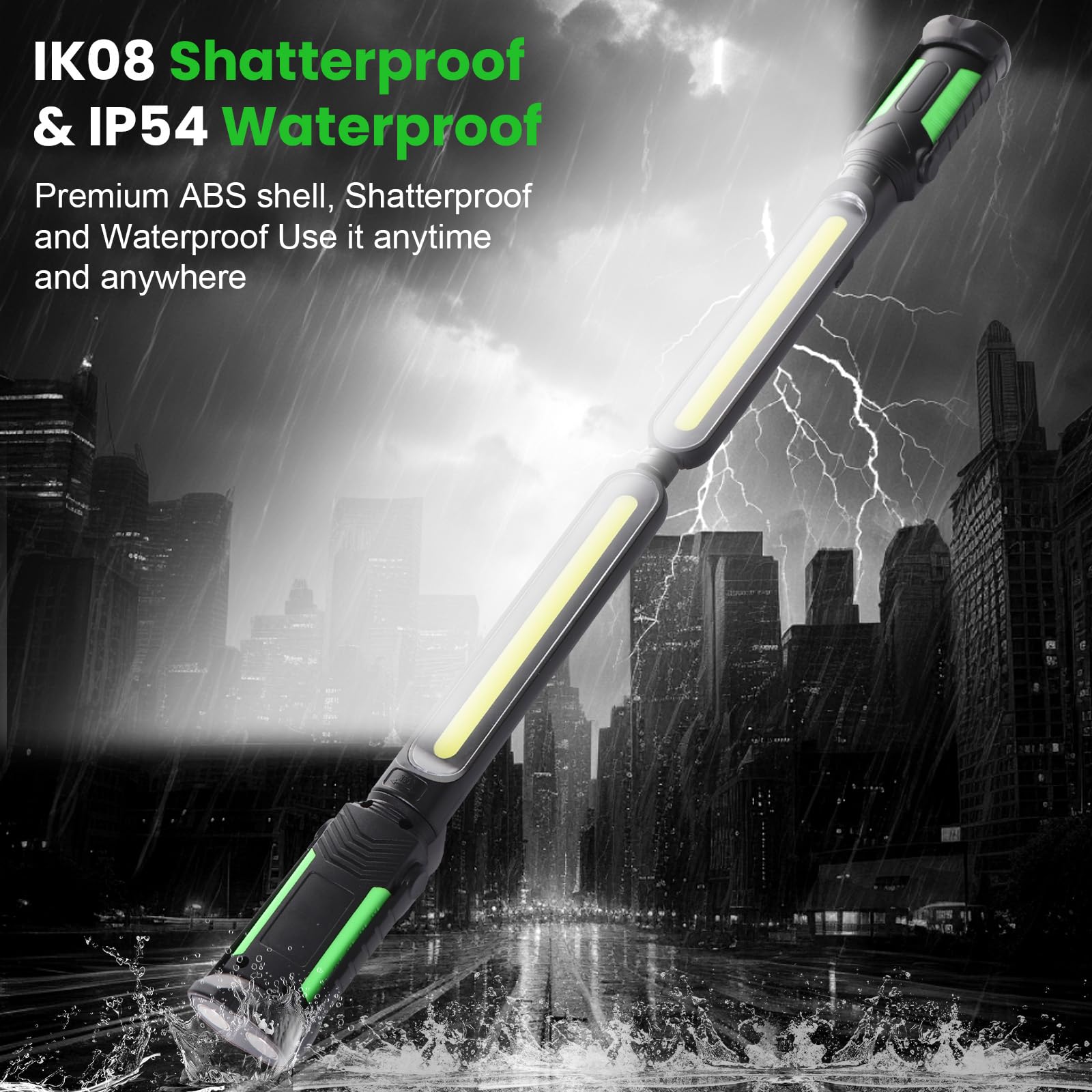 Magnetic Work Light Rechargeable for Mechanic 2400LM LED Portable Work Light - Image 3