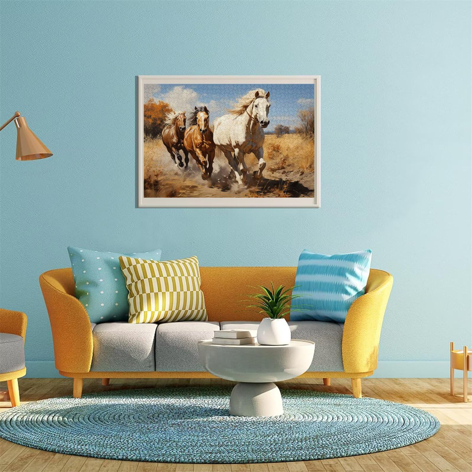 Pferd Puzzle für Erwachsene Kinder Anspruchsvoll 5000 Teile Impossible Klassische Puzzles Schwer Tier ab 8 9 10 Jahre Mädchen Jungen Jigsaw Kunst Educa, für Dekoration und Geschenke 105x156cm t-621