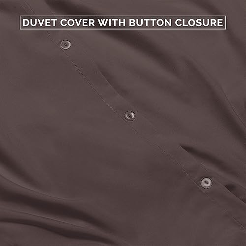 Miniatura 6 de Elegant Comfort Juego de funda de edredón de 2 piezas más suave y lujoso, calidad hotelera 1500, sedosa, suave y sin arrugas