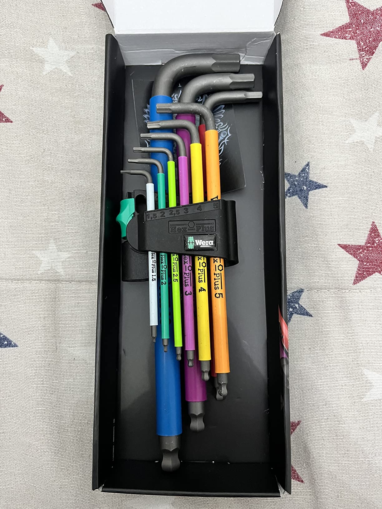 Wera Tools 05073593001 950 SPKL/9 SM N SB Long ARM HEX Key Set, One Size, Multi photo review