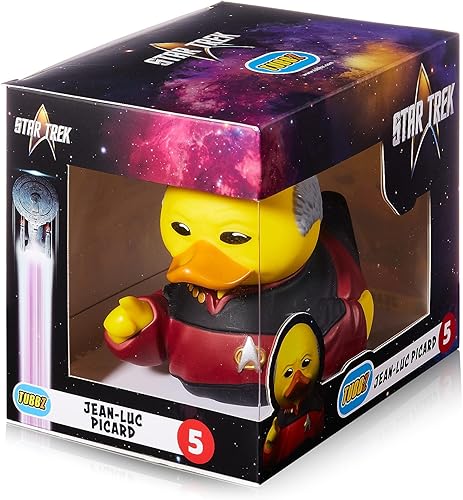 Miniatura 2 de TUBBZ Figura coleccionable de pato de goma de vinilo de Jean-Luc Picard de edición en caja, producto oficial de Star Trek - TV, películas y