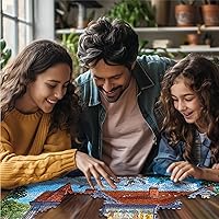 Vista 4 de White Mountain Puzzles - Casa de verano - Rompecabezas de 1000 piezas