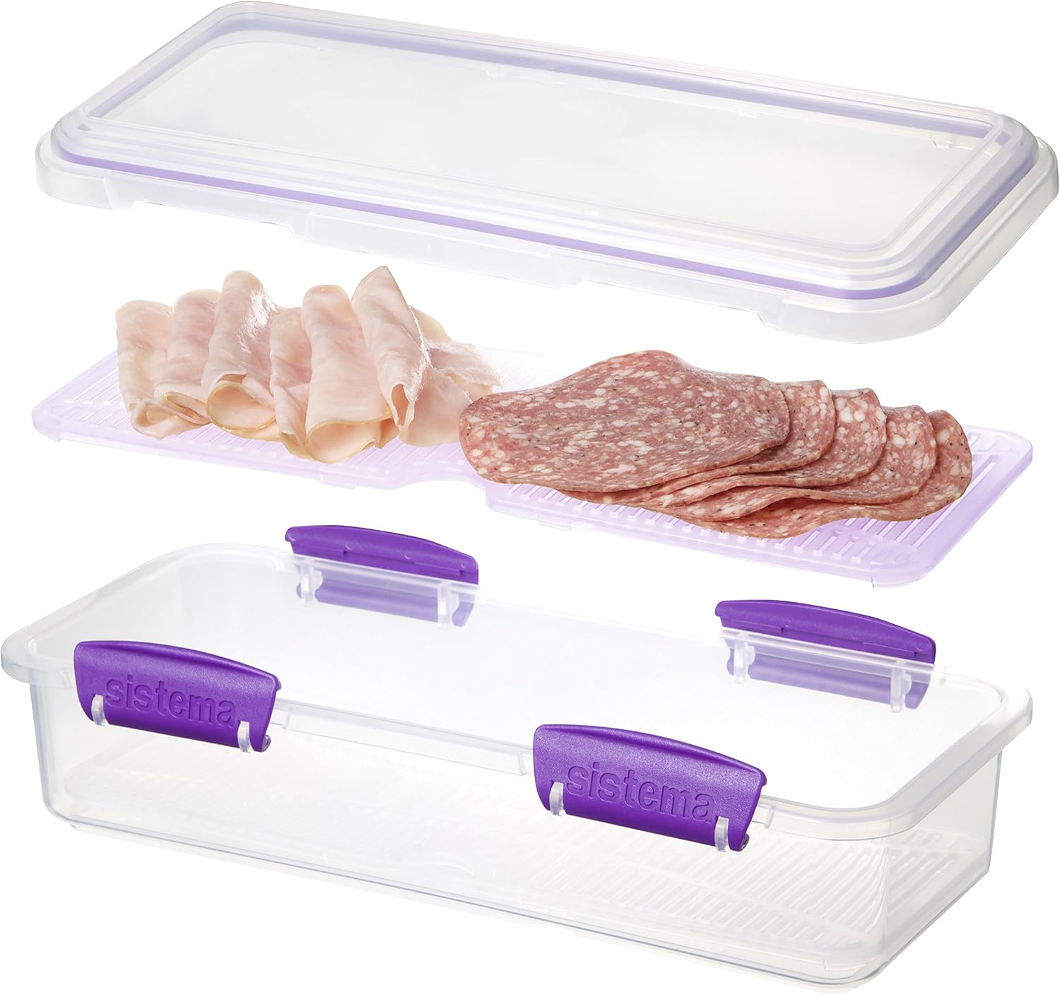 Sistema KLIP IT Accents Deli Plus Container, 1.75 L - Assorted Colours