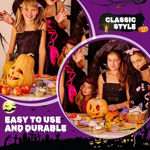 Miniatura 5 de Gerrii Juego de cubiertos de plástico desechables verdes de 150 piezas, incluye cucharas, tenedores y cuchillos para suministros de fiesta del día