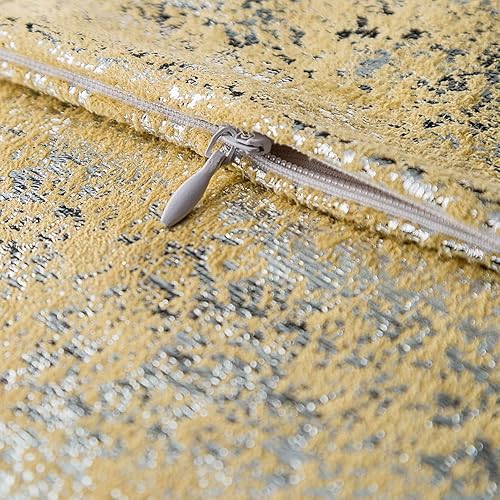 Miniatura 3 de Xinrjojo Paquete de 3 fundas de almohada cuadradas decorativas de color sólido suave y brillante juego de fundas de cojín para sala de estarsofá 18