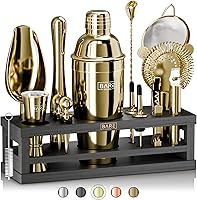 Vista 13 de BARE BARREL® Mixology Bartender Kit Bar Set Juego de coctelera de 16 piezas Herramientas de mezcla de Barware para Martini para el hogar
