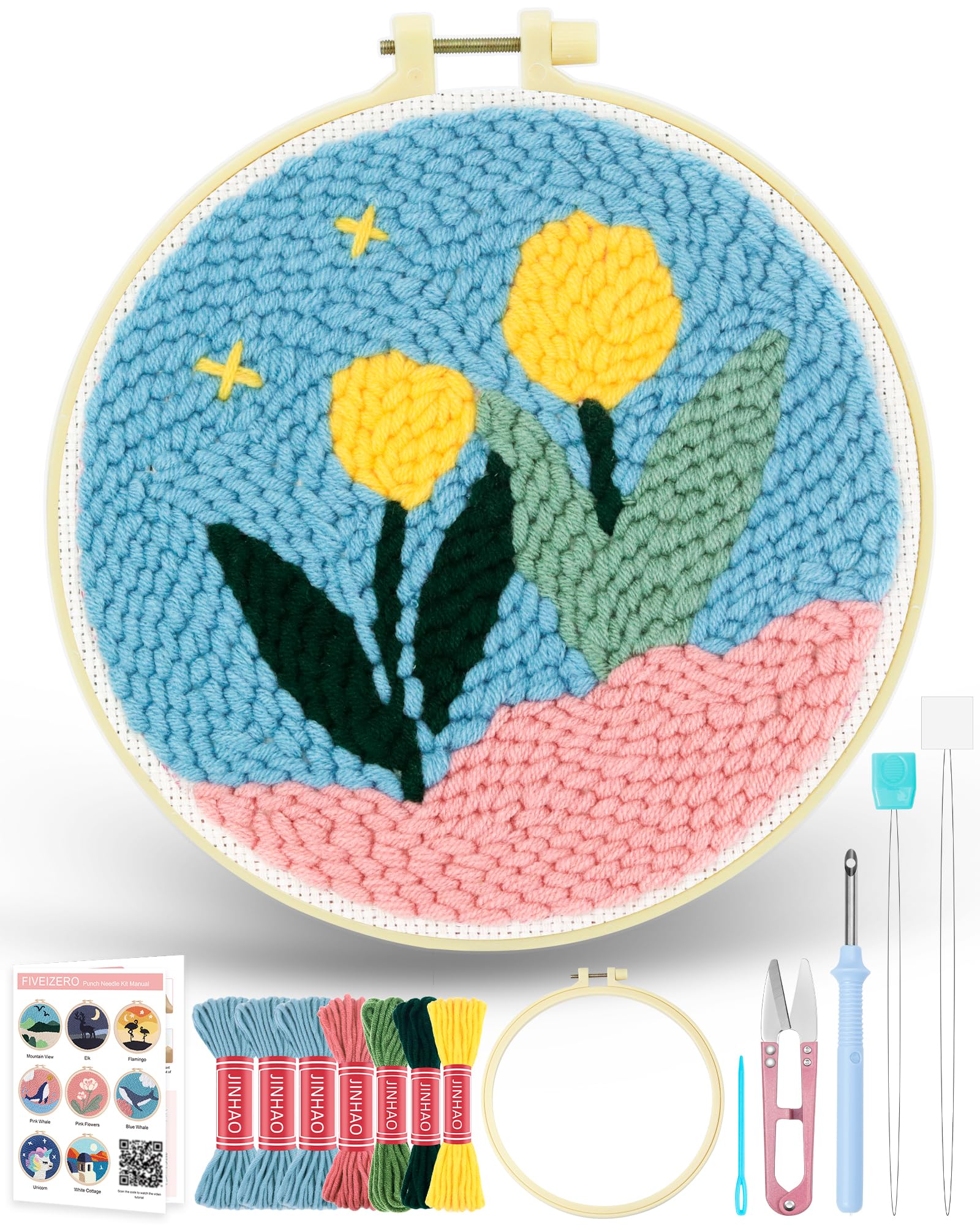 Punch Needle Kit for Beginners - Birthday Cake Patterns -19 Punch Needle Kit for Beginners - Birthday Cake Patterns -19