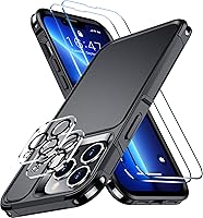 Vista 1 de Red2Fire Funda para iPhone 13 Pro Max, con 2 protectores de pantalla de vidrio + protector de lente de cámara, a prueba de caídas militares de 12