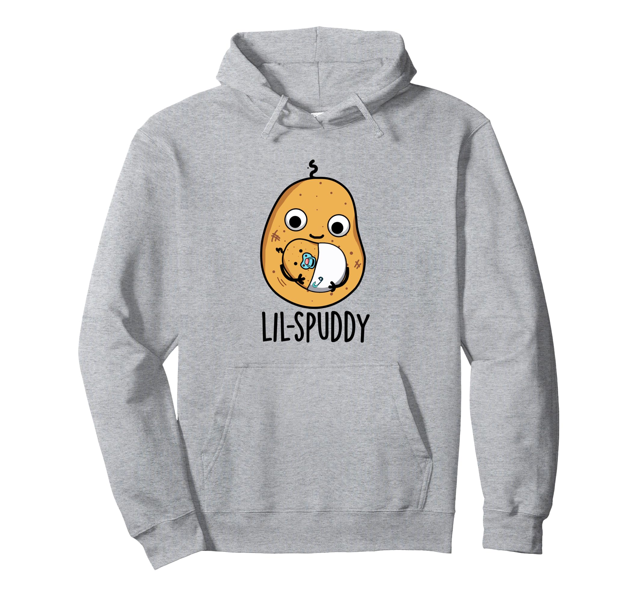 Lil Spuddy Funny Potato Pun Pullover Hoodie