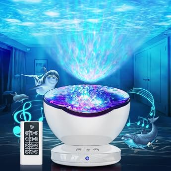 Ocean Wave Projector LED Starry Sky Projector with Remote Control [Energy Class A]