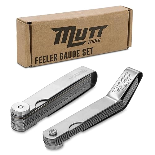 Mutt Tools 2pc Feeler Gauge Set - Premium Straight &