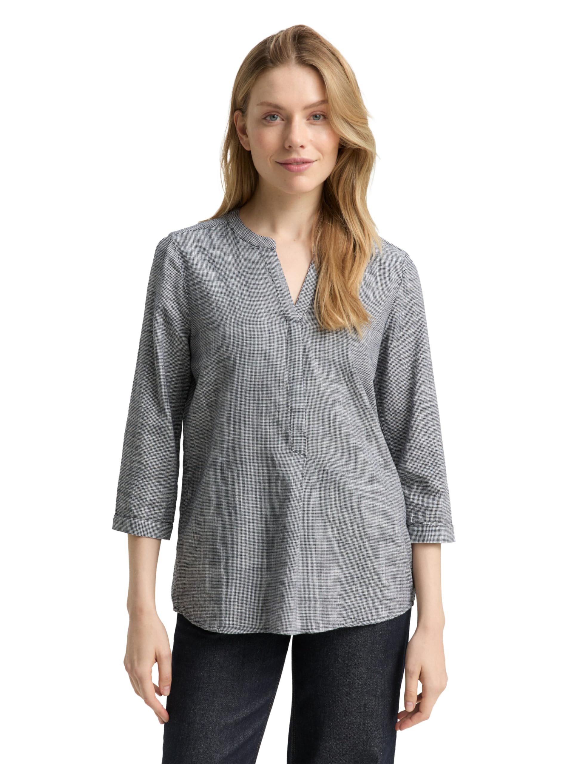 Tom Tailor Damen 1047572 Bluse aus Baumwolle