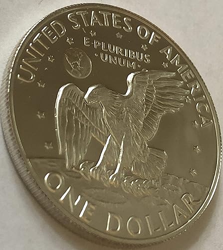 Miniatura 3 de 1974 S EISENHOWER IKE SILVER DEEP CAMEO Beautiful Dollar Proof