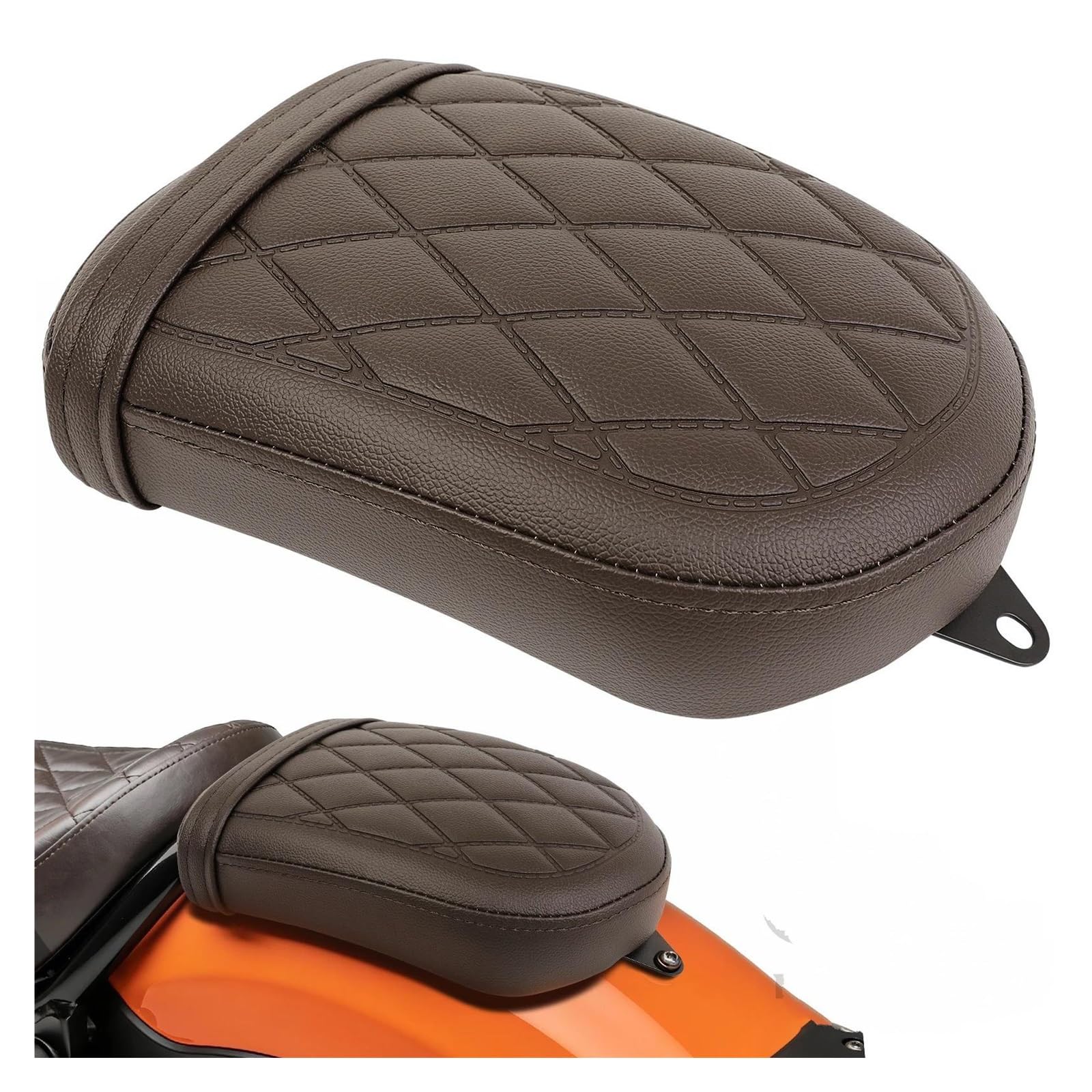 Cojín De Asiento De Pasajero Trasero Situpad De Cuero para Motocicleta | Asiento Moto Confort Para Rebel CMX 500 300 2017-2025 Mejore La Comodidad Y Limpie El Cuero PU