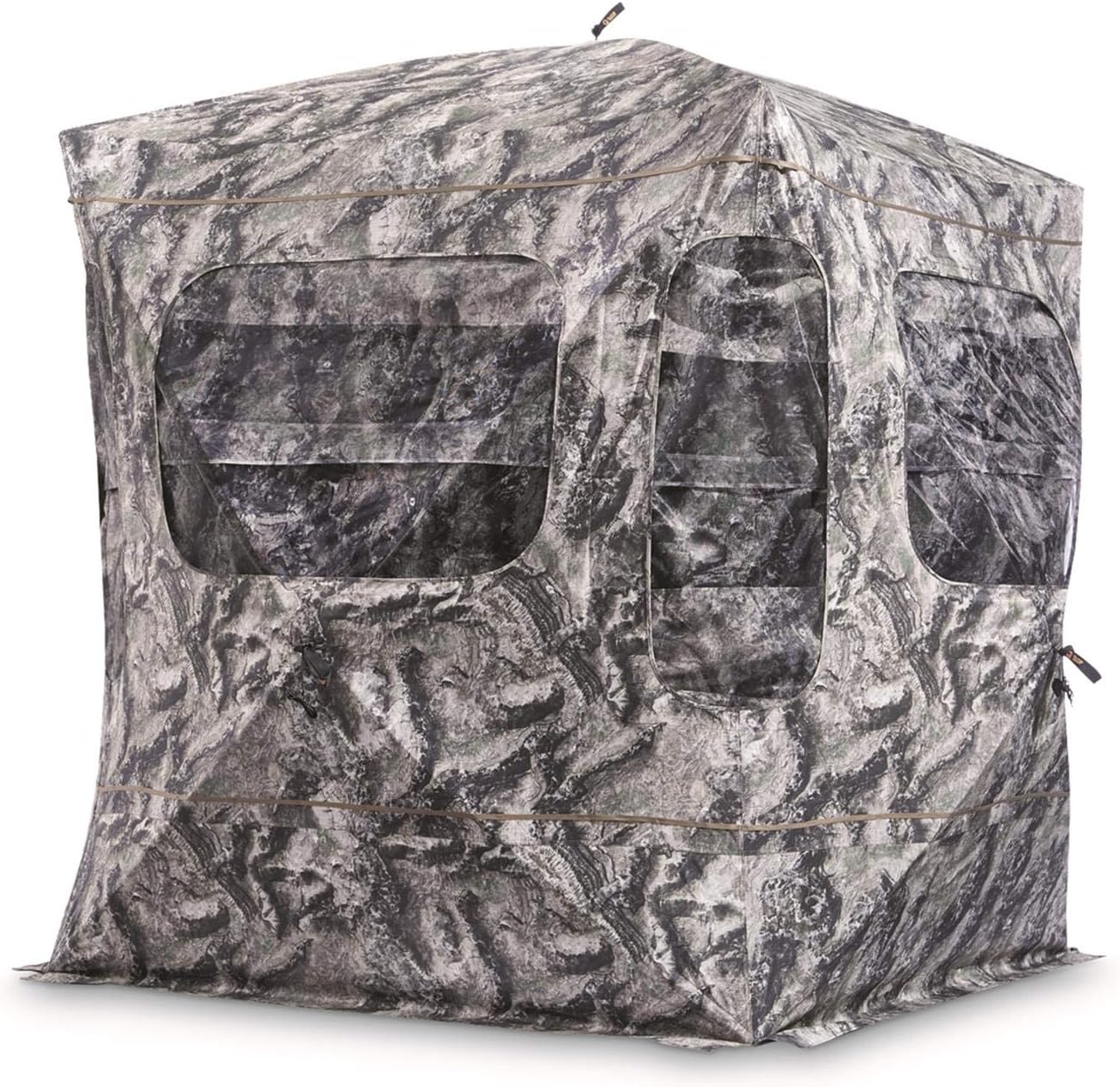 Guide Gear Field General 4-Star Hunting Ground Blind, 1 Man Person Tent, Turkey, Duck, Deer Hunting Gear Equipment Accessories, Mossy Oak Break-Up Country : Sports & Outdoors