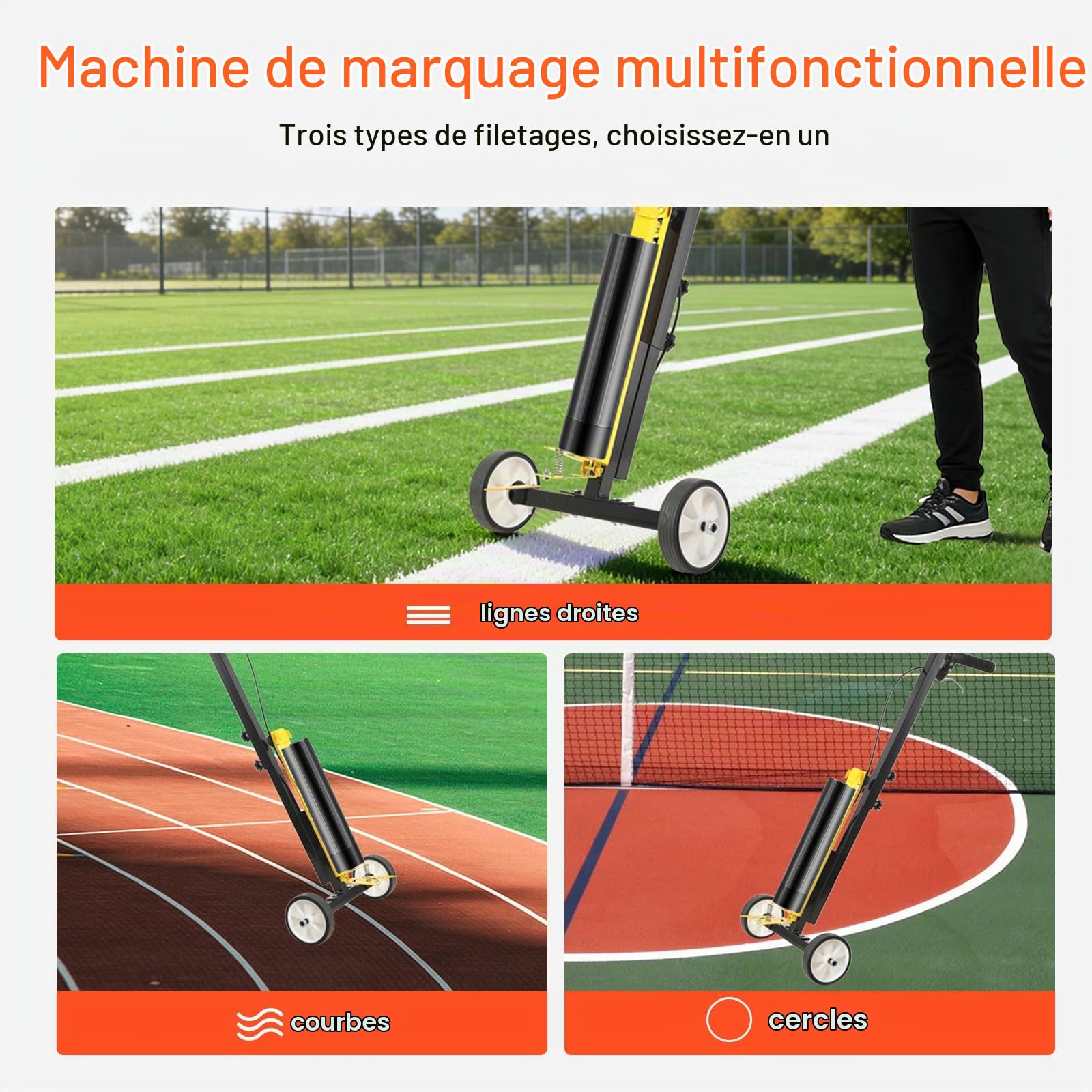 Machine De Marquage De Peinture routier, traceur de lignes, applicateur de peinture en aérosol, Applicateur De Marquage De Surface RoutièRe, pour routes, usines, garages, stades