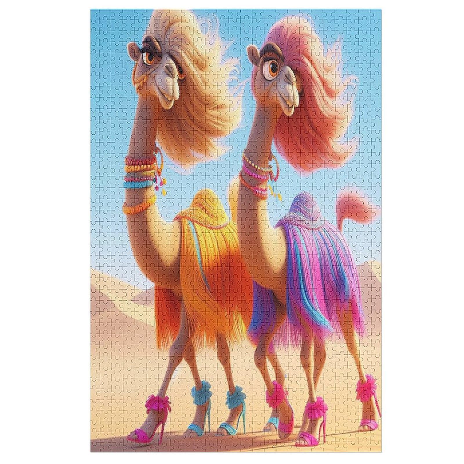 Kamel-2000-Stück-Papier-Puzzles für Erwachsene und Kinder – Puzzle für Jugendliche 70x100cm