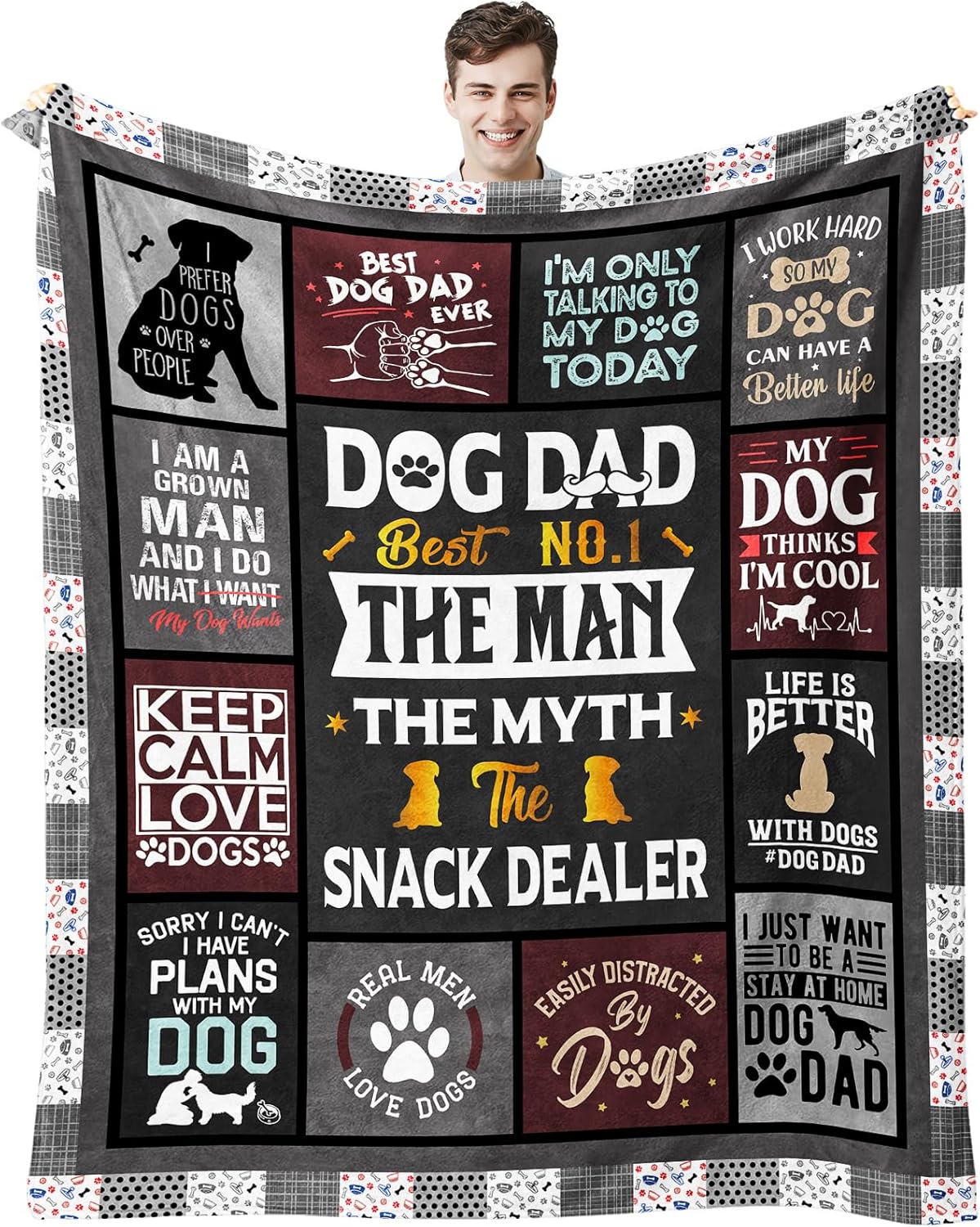Amazon.com: Jengehta Christmas Dog Dad Gifts for Men, Xmas Dog Lover ...