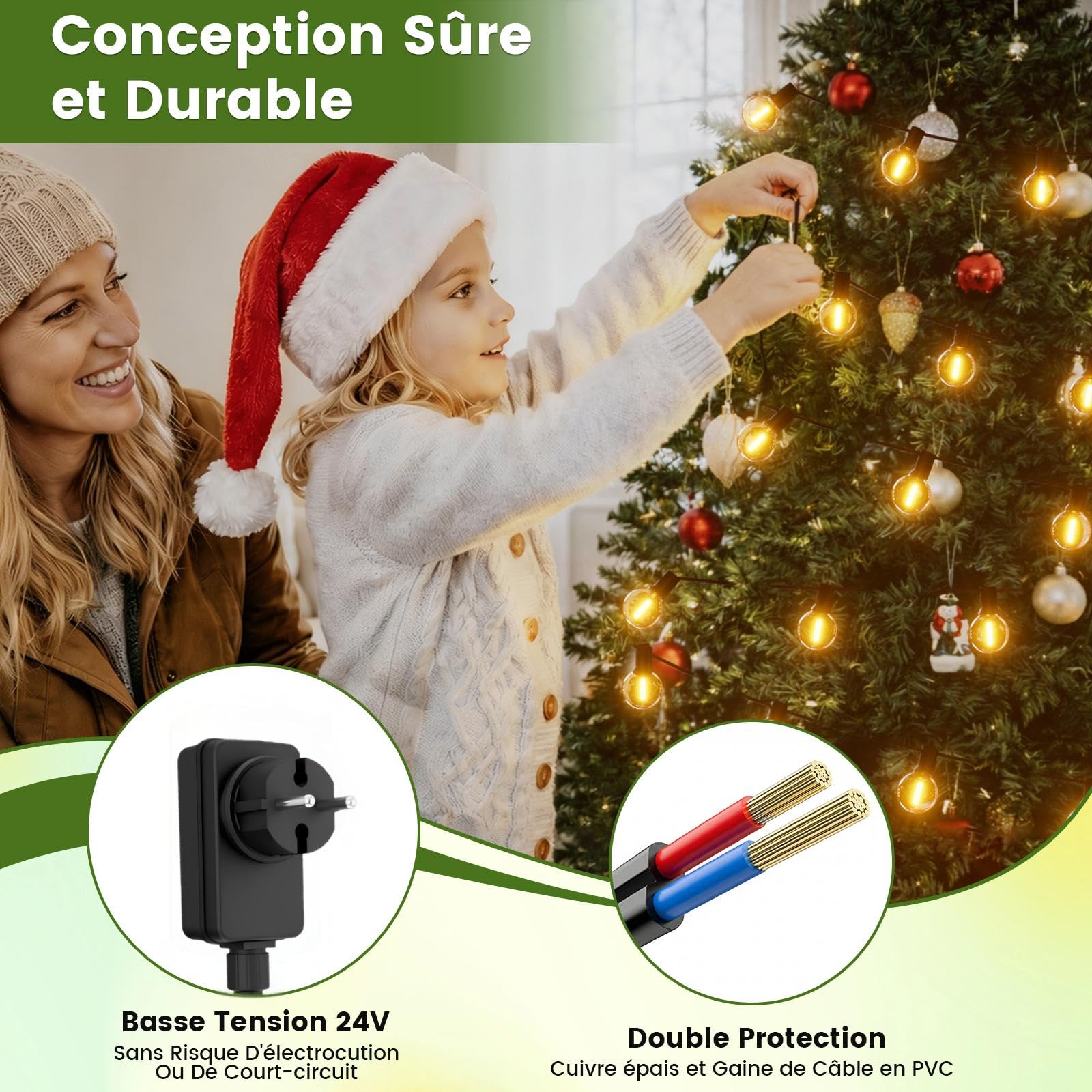 Yuusei Guirlande Lumineuse Exterieure, 45M Guirlande Guinguette Exterieur | Télécommande, étanche IP45, 75+2 G40 Ampoules LED Incassables pour Terrasse Deco Jardin Pergola Balcon Mariages et Fêtes