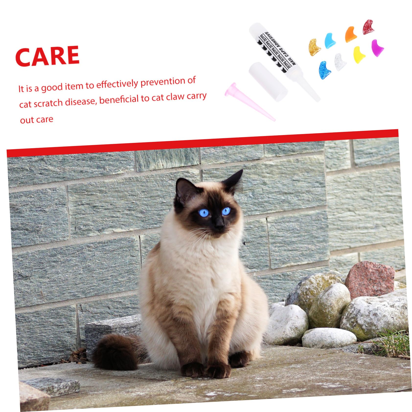 BESPORTBLE 320 Pièces Ensemble d'ongles pour Animaux de Compagnie Couvre-Ongles pour Chat protège-Ongles en Vinyle pour Chats Capsules Ongles Animal de Compagnie Casquette Griffe de Chat