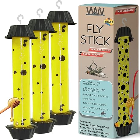 MegaFly --Jumbo Fly Sticks Insect Catcher - [3 Pack]