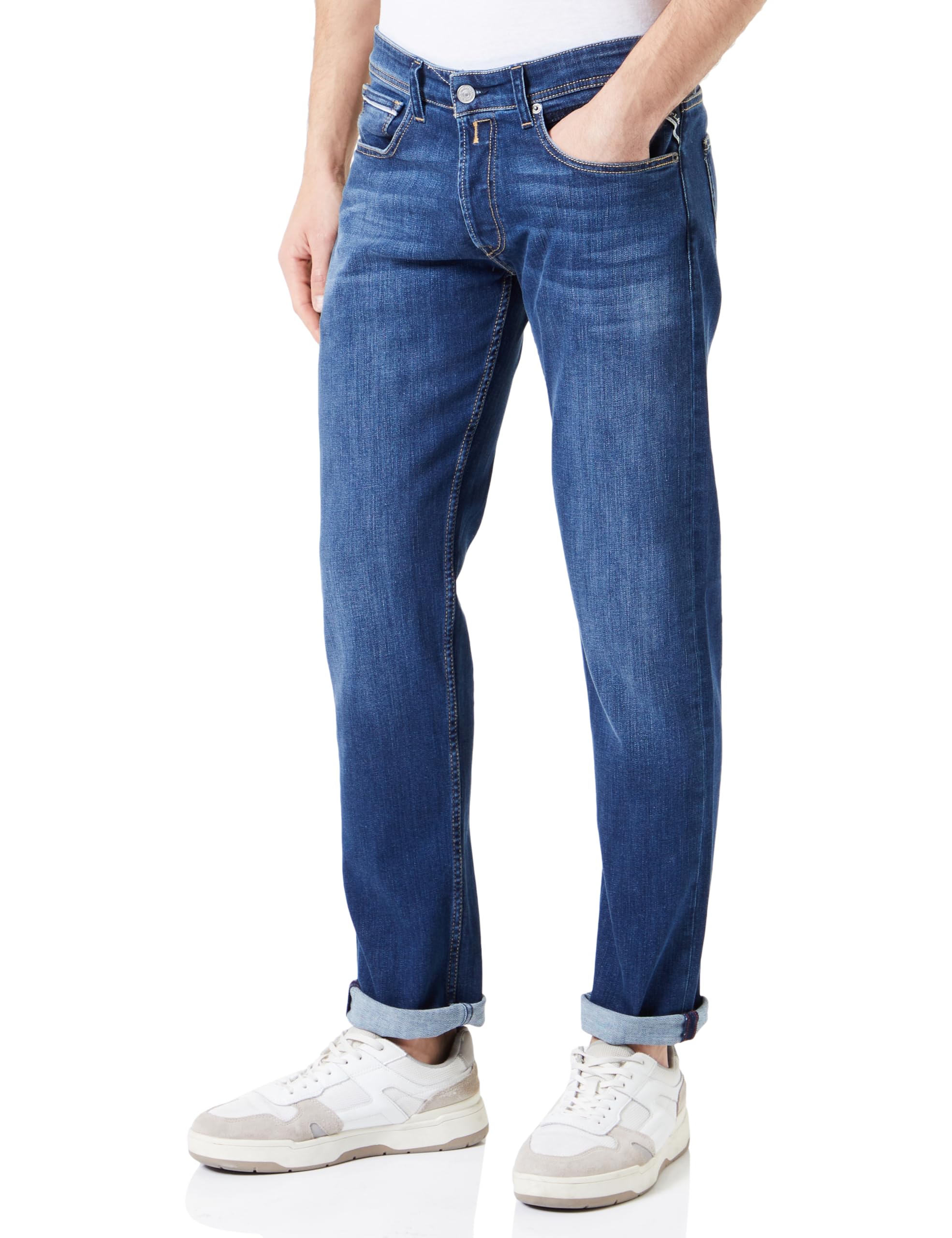 Replay men's jeans with stretch, blue (Dark Blue 007), 30W / 34L