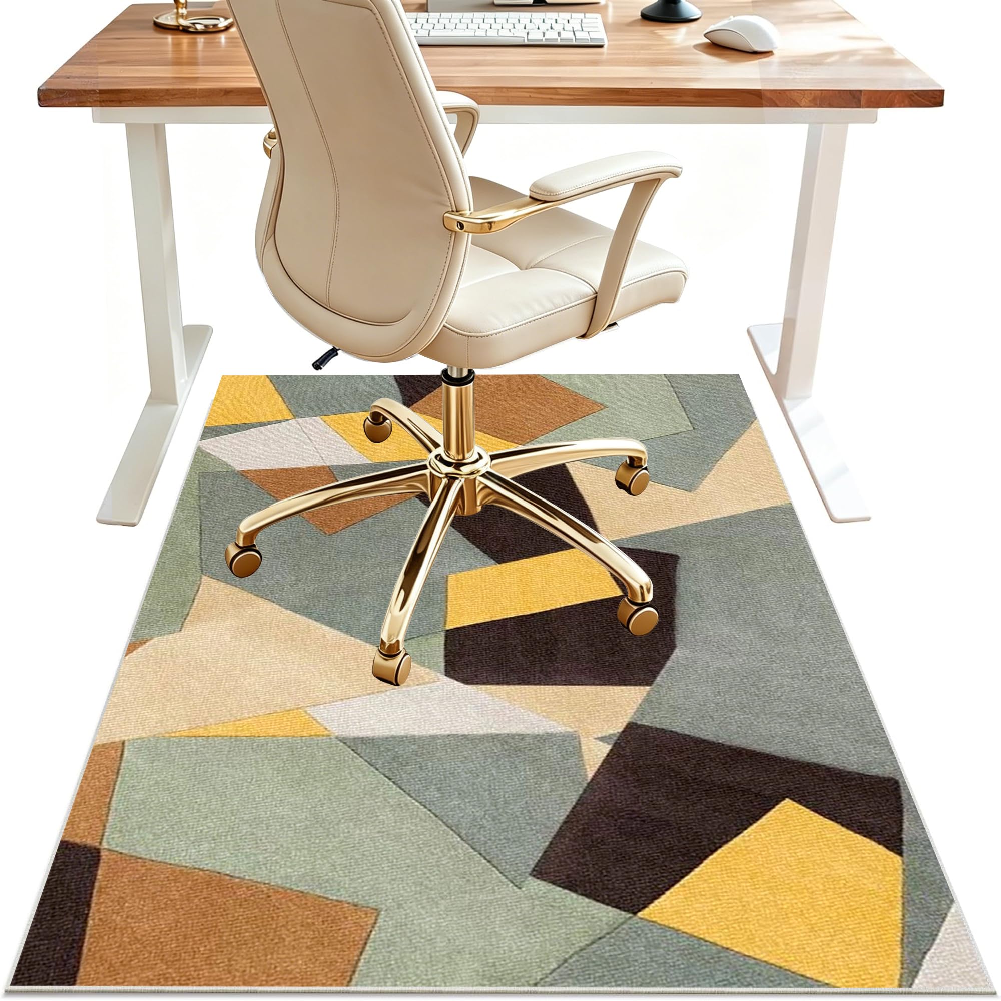 Office Chair Mat for Carpet Floor, Computer Gaming Chair Mat, Floor Protectors for Rolling Chairs 200 x 240 cm Heavy Duty Desk Chair Mat Non-slip Carpet Protector Chair Mat for Home and Office
