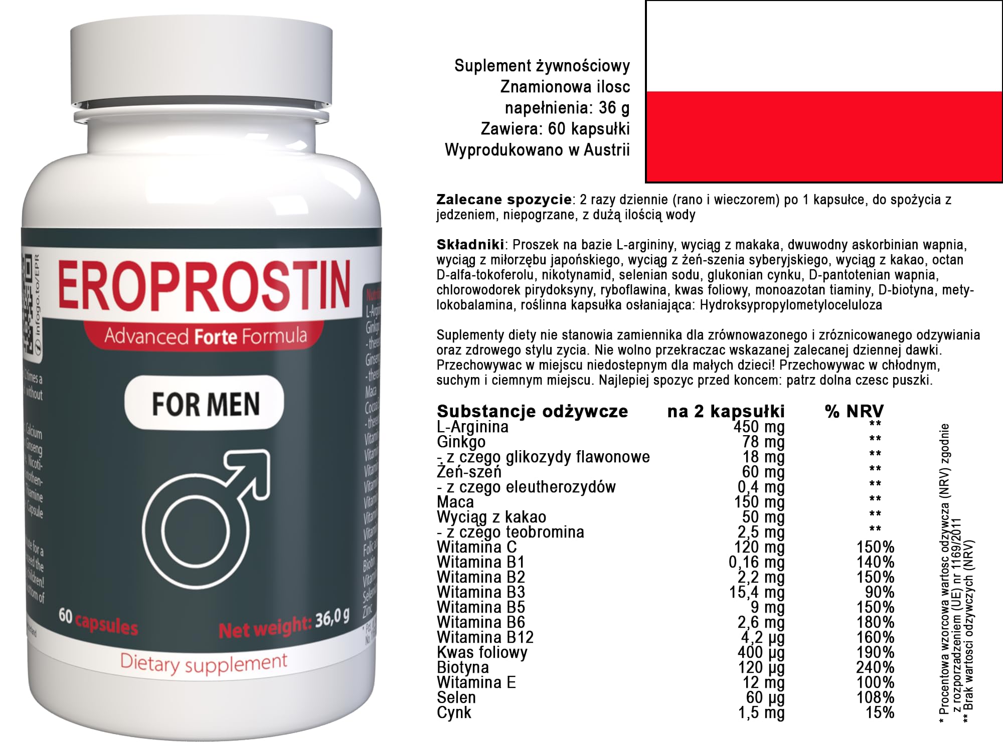 Per uomini – 180 capsule, confezione da 3