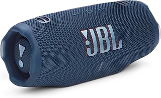 JBL Charge 6 Bluetooth Speaker: Waterproof IP68, AI Sound Boost, 28H Playtime, Powerbank, Drop-Proof, Blue