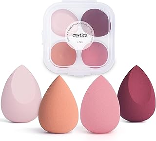 COSTICA Esponja de maquillaje, 4 piezas, espo...