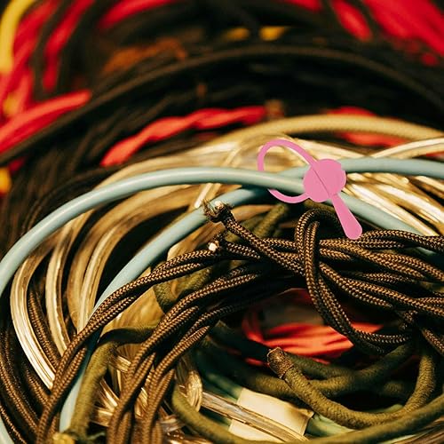 Miniatura 5 de 16pcs Silicone Cord Ties Travel Cable Organizers Reusable Cable Straps for Desk Charging Appliance Cord Management Home Office Storage