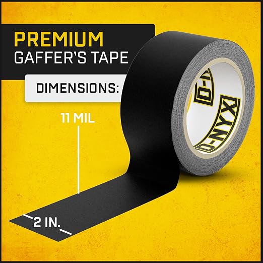 Cinta Gaffer D-NYX 1.88 Pulgadas Negra 1 Pack miniatura 2