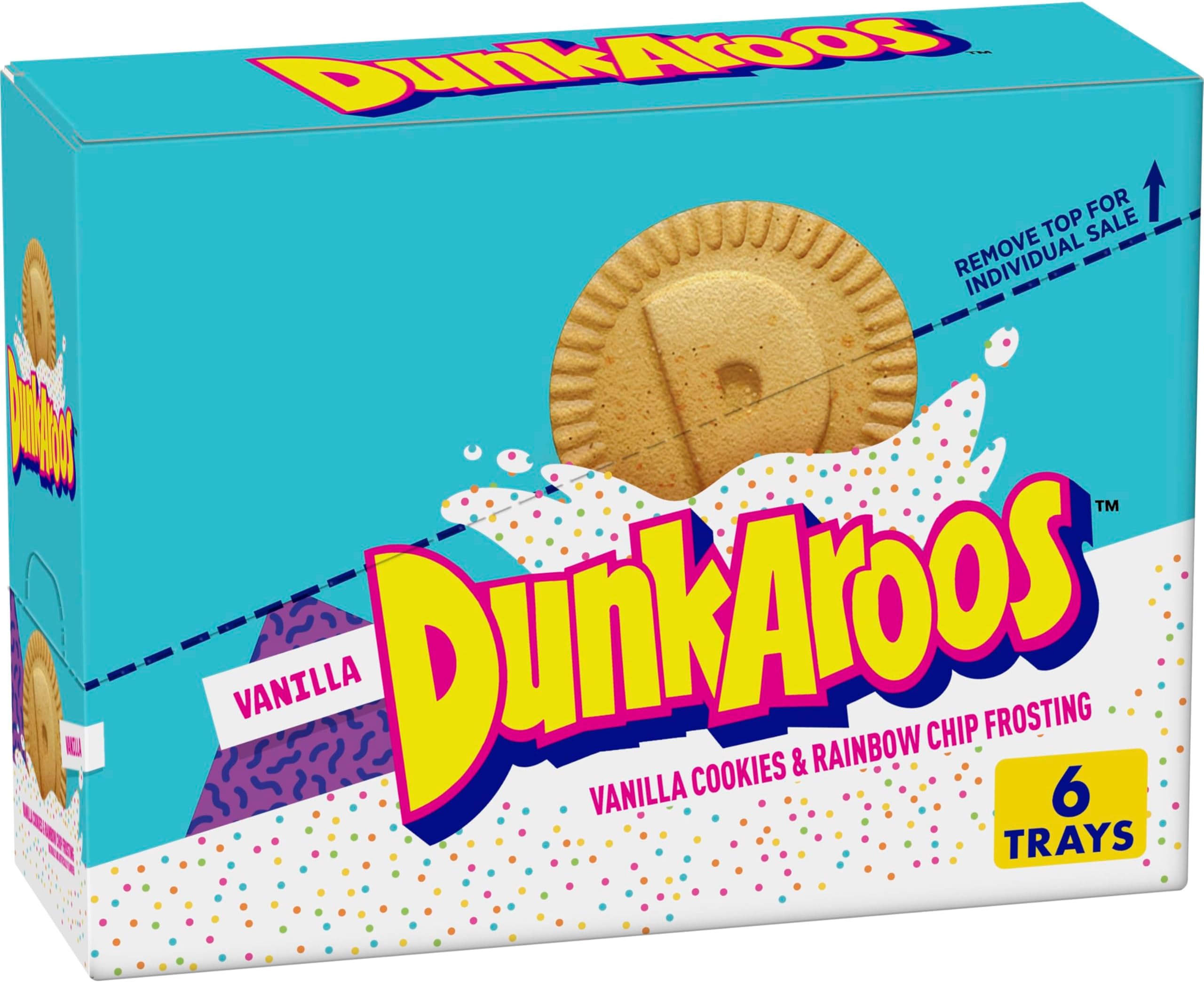 Dunkaroos, Vanilla Cookies and Vanilla Frosting, 6 ct, 9 oz