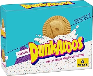 Dunkaroos Vanilla Cookies and Vanilla Frosting with Rainbow Sprinkles, 6 ct