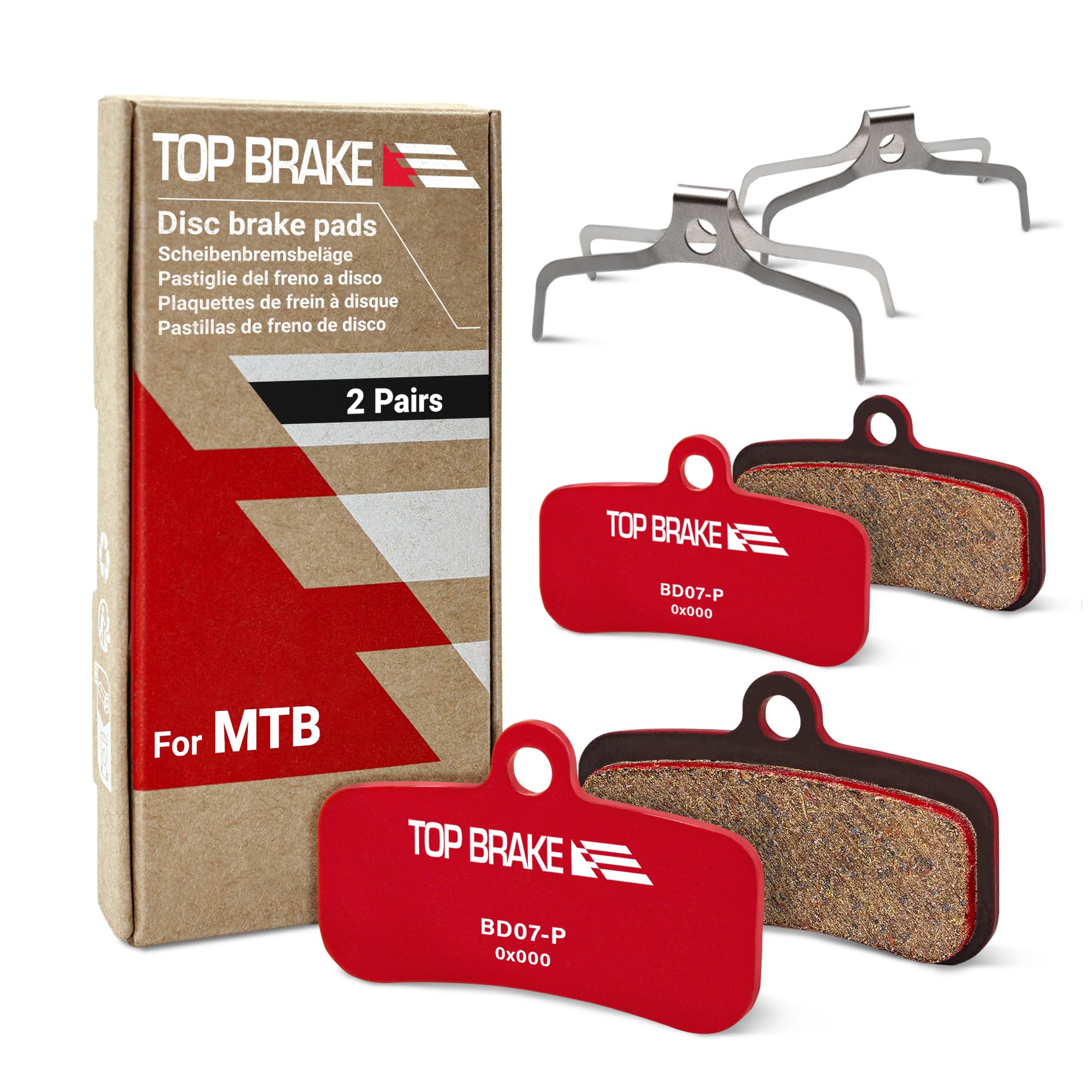 TOP BRAKE Klocki hamulcowe tarczowe kompatybilne z Shimano 4 Tłok Saint BR M810 M820 Deore XT M8020 M8120 Tektro TRP | MTB, MTB, zjazd, szlak, wszystkie góry, duro/jazda na rowerze