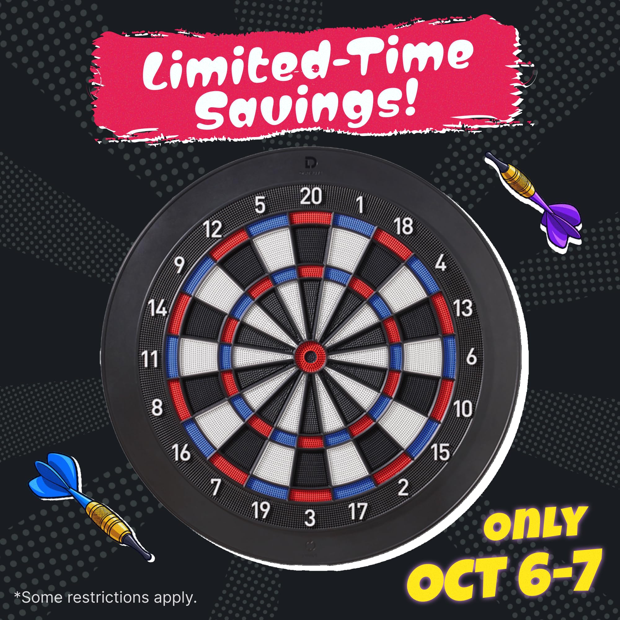 Amazon.com : DARTSLIVE Home Electronic Dartboard, Black, 15.5 Inch